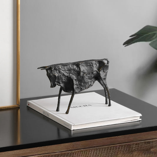 Picasso Abstract Bull Sculpture - Deco Night