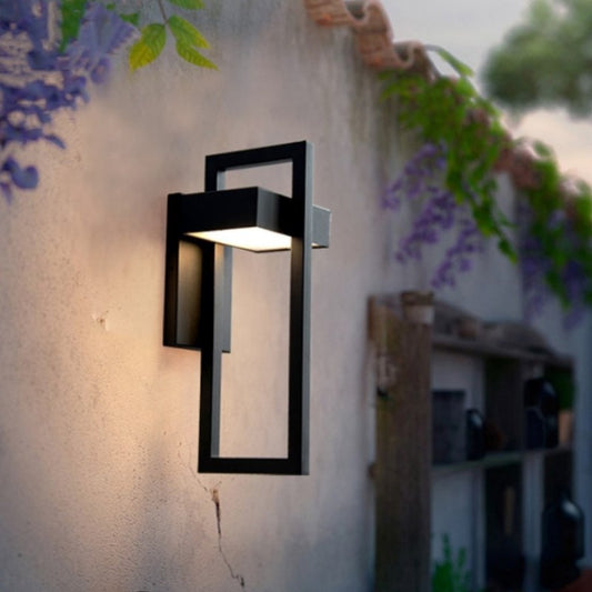 Geometric Outdoor Wall Sconce - Deco Night